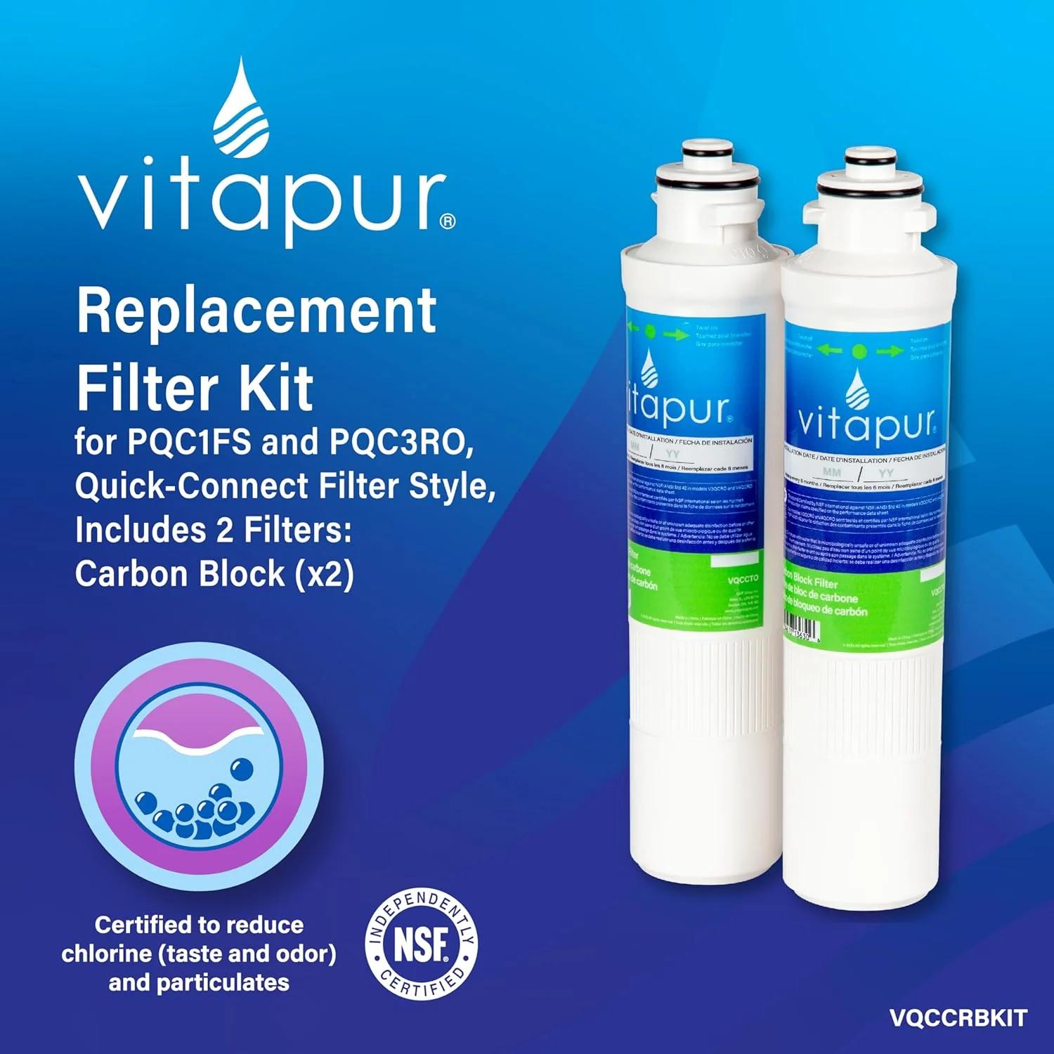 Vitapur Filter Replacement Kit for PQC1FS and PQC3RO