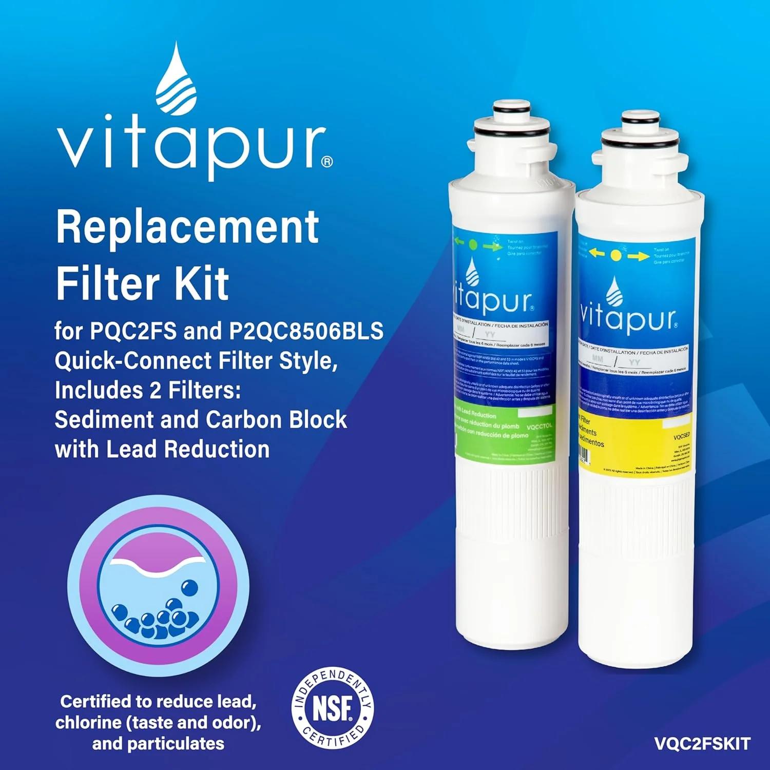 Vitapur Filter Replacement Kit for PQC2FS and P2QC8506BLS